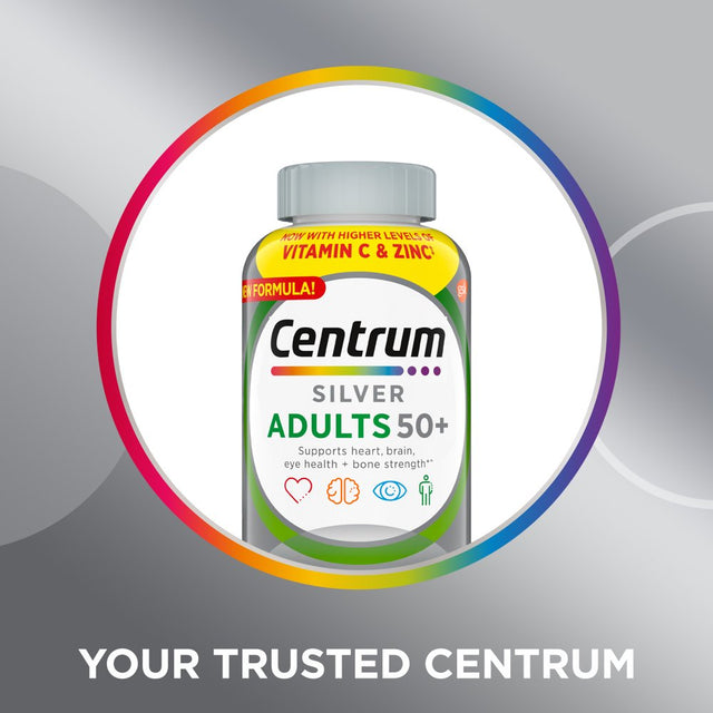 Centrum Silver Adults 50 plus Vitamins, Multivitamin Supplement, 220 Count