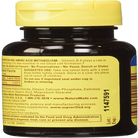 Nature Made Vitamin B-6 100 Mg Tablets 100 Ea