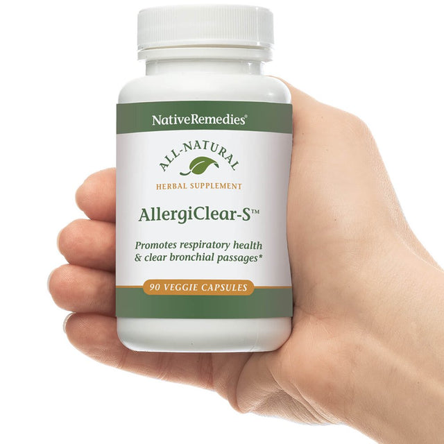 Nativeremedies Allergiclear-S - All Natural Herbal Supplement Promotes Respiratory Health and Clear Bronchial Passages Related to Allergy Symptoms - 90 Veggie Caps