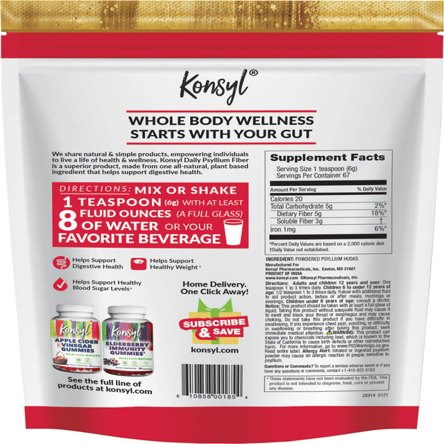 Konsyl Daily Psyllium Fiber 402G GB