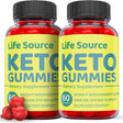 (2 Pack) Life Source Keto ACV Gummies - Supplement for Weight Loss - Energy & Focus Boosting Dietary Supplements for Weight Management & Metabolism - Fat Burn - 120 Gummies