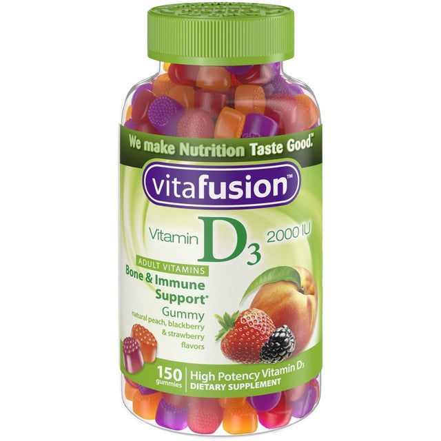 Vitafusion Vitamin D3 Gummy Vitamins, Assorted Flavors 2 Pack