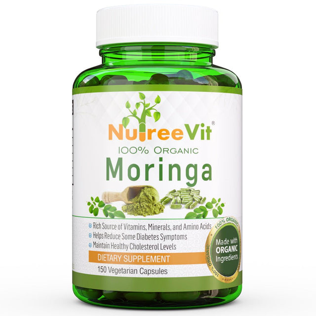 PURE ORGANIC MORINGA OLEIFERA VEGETABLE CAPSULES (500Mg)