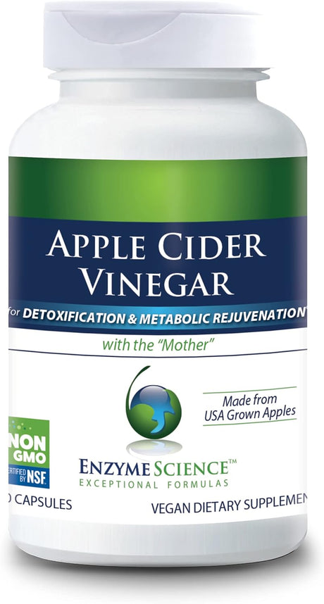 Apple Cider Vinegar, 60 Capsules - Organic ACV Supplement, for Digestive Health