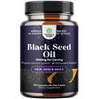 Cold Pressed Black Seed Oil Capsules - Vegan Nigella Sativa Black Cumin Seed Oil Capsules with Omega 3 6 9 Antioxidants and Thymoquinone for Hair Growth Immune Support Joint Health and Digestion