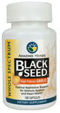 Amazing Herbs Black Seed with High Potency Garlic -- 100 Vegetarian Capsules