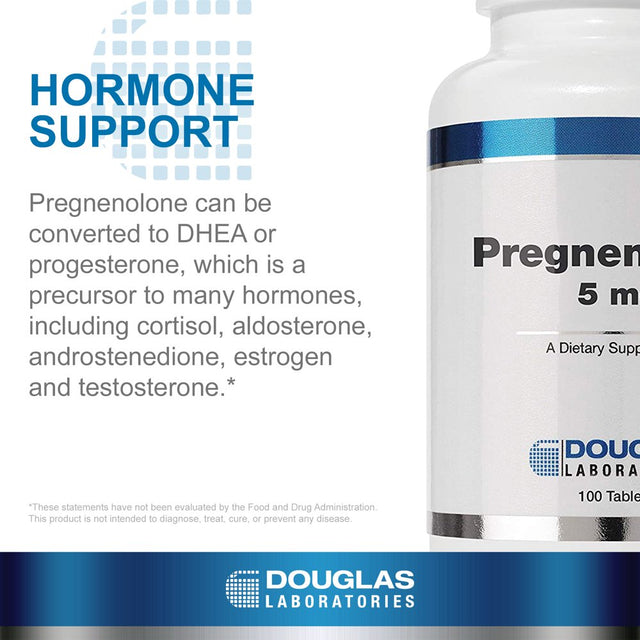 Douglas Laboratories Pregnenolone 5 Mg | Nutritional Supplement | Brain, Ovaries, Liver, Hormone Support* | 100 Tablets