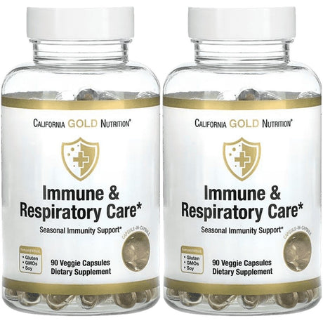 California Gold Nutrition Immune & Respiratory Care, 90 Veggie Capsules, 2 Pack