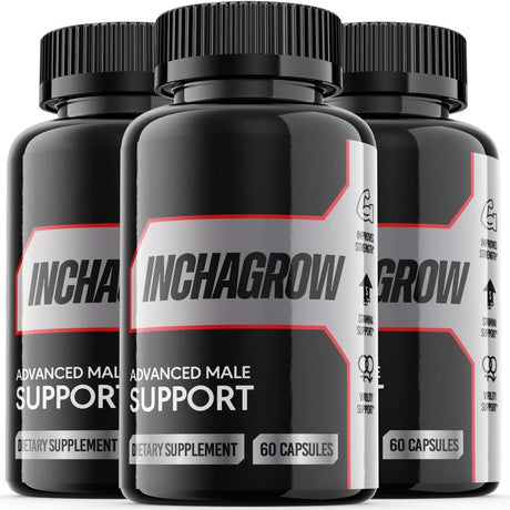 (3 Pack) Inchagrow - Dietary Supplement - 180 Capsules