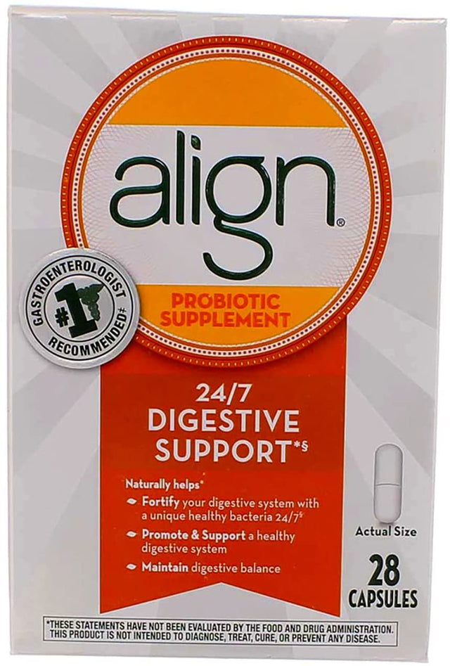 Align Probiotic Supplement 24/7 Digestive Support, 28 Capsules (Pack of 3)