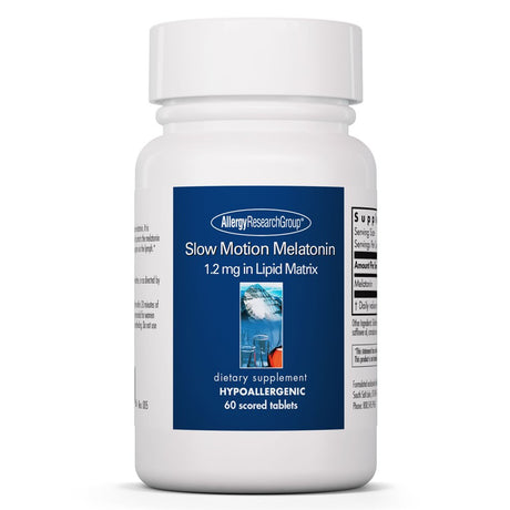 Allergy Research Group - Slow Motion Melatonin - Sleep Support, Antioxidant - 60 Scored Tablets