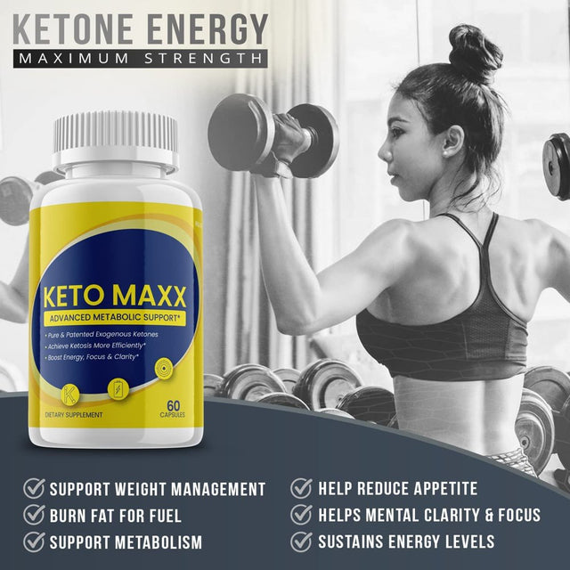 Keto Maxx Pills, Advanced Ketogenic Formula (60 Capsules)