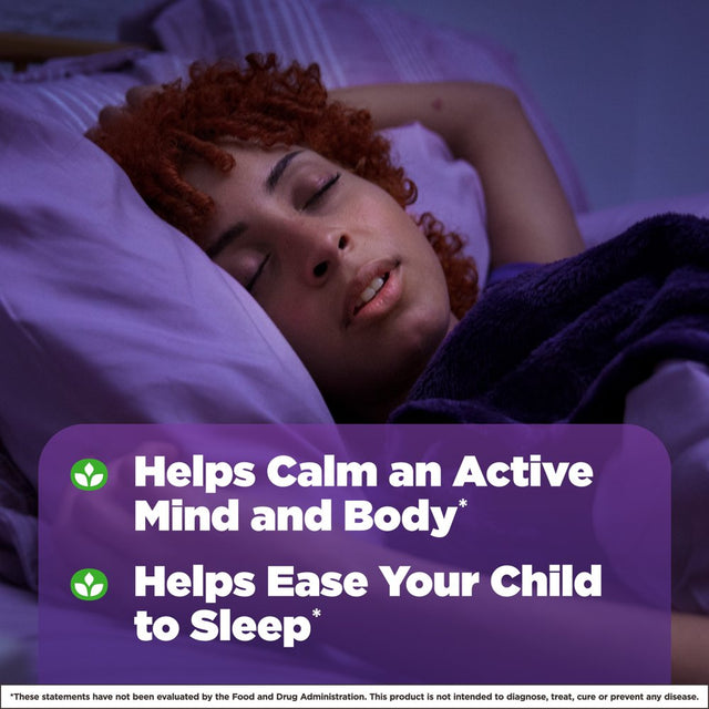 Natrol Kids Sleep+ Calm, Sleep Aid Supplement, Ages 4 and Up, Drug-Free, Berry, 60 Count