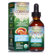 Host Defense, Cordychi Extract, Helps Reduce Stress and Fatigue, Mushroom Supplement with Cordyceps and Reishi, Plain, 2 Fl Oz