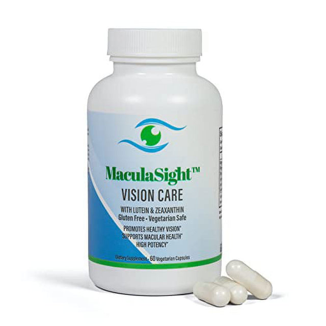 Maculasight Vision Care Eye Vitamins for Macular Degeneration - Lutein and Zeaxanthin Supplements, Vitamins & Minerals - Complete Nutrition Eye Supplements Based on the Lutein 10 Mg Zeaxanthin Formula