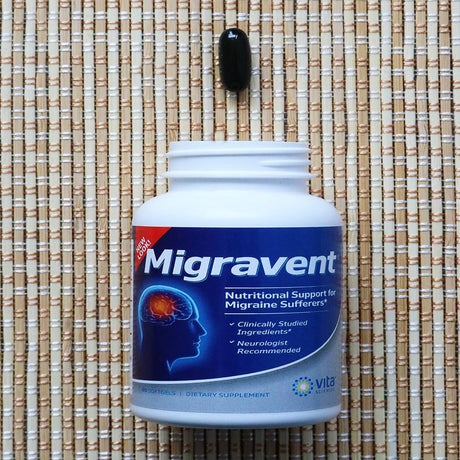 Migravent - Nutritional Support Formula for Cranial Comfort- Advanced Neurological Support Formula with Specialized PA Free Butterbur, Coq10, Magnesium, Riboflavin and Unique Absorption Enhancer