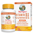 Maryruth Organics | Vitamin D3 Gummies for Adults & Kids | 2 Month Supply | Vitamin D Supplement for Bone Health | Vegan, Gluten Free | 60 Count