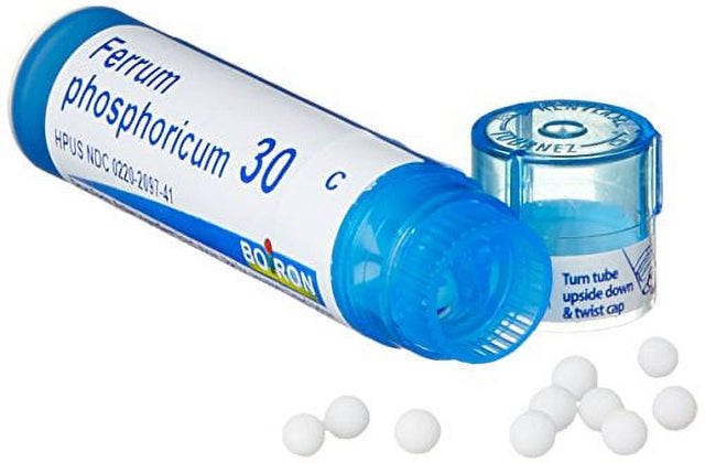 Boiron Ferrum Phosphoricum 30C, Homeopathic Medicine for Fever (Pack of 5)