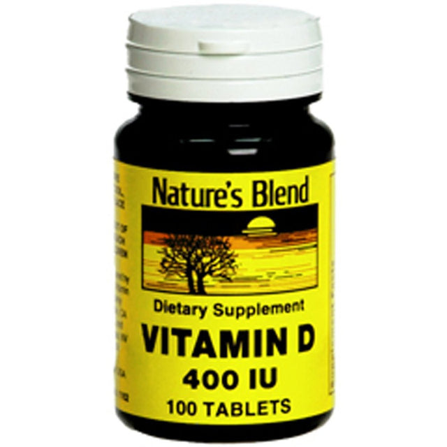 Nature'S Blend Vitamin D 400 IU Tablets, 100 Count