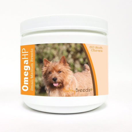 Healthy Breeds Norwich Terrier Omega HP Fatty Acid Skin and Coat Support Soft Chews