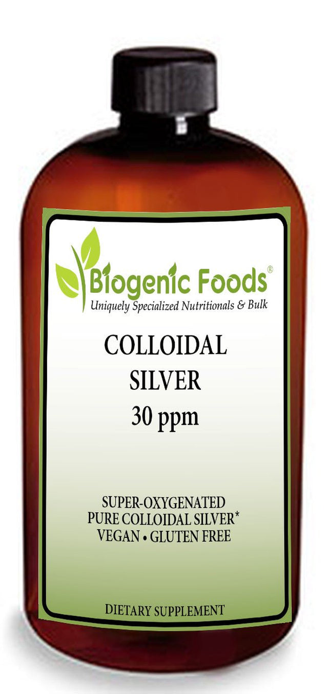 Colloidal Silver Liquid - 30 Ppm Super-Oxygenated Pure Non-Gmo Solution 8 Oz