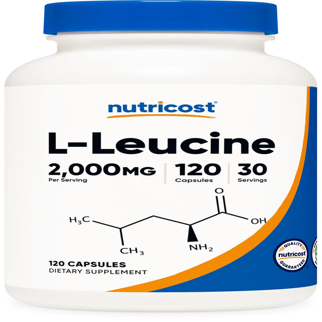 Nutricost L-Leucine 2,000Mg Supplement, 120 Vegetarian Capsules, 30 Servings