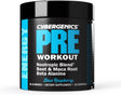 Cybergenics Pre Workout Gummies, Supports Energy Levels, Boosts Performance, Beta Alanine, Green Tea Extract, Nootropic Blend for Focus, Natural Beet Root, Blue Raspberry, 60 Gummies, 30 Servings