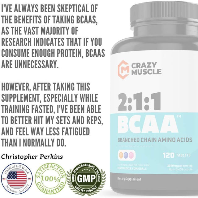 Crazy Muscle Stock up & Save: Get 2 Extra Months of BCAA at 8% Off