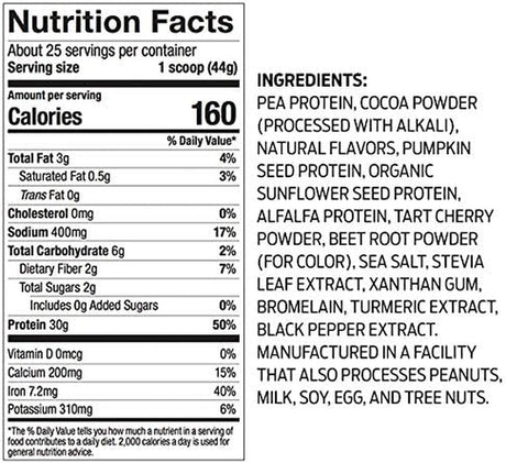 Vega Sport Protein Powder, Plant-Based Vegan Protein Powder (14 Servings) (Peanut Butter)