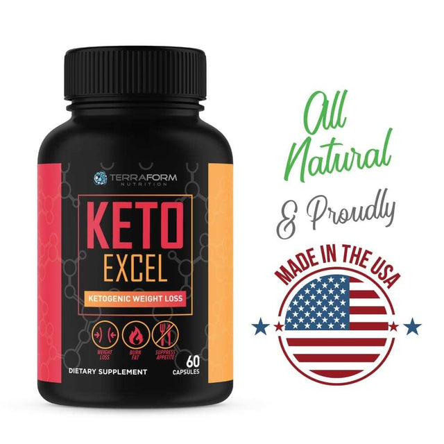 Keto Excel Keto Supplements – Powerful Keto Diet Weight Loss Supplement – Achieve Maximum Weight Loss – Increase Energy & Focus – Thermogenic Fat Burner – 1 Month – USA Made