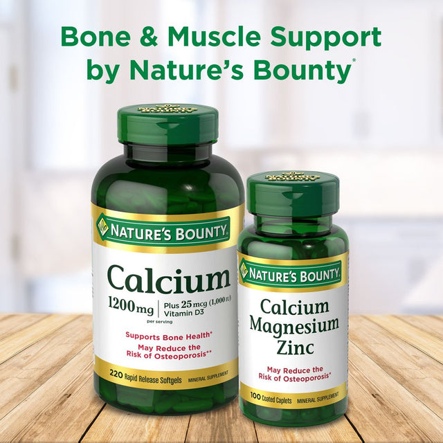 Nature'S Bounty Calcium 600 + Vitamin D3 Tablets, 600 Mg, 250 Ct