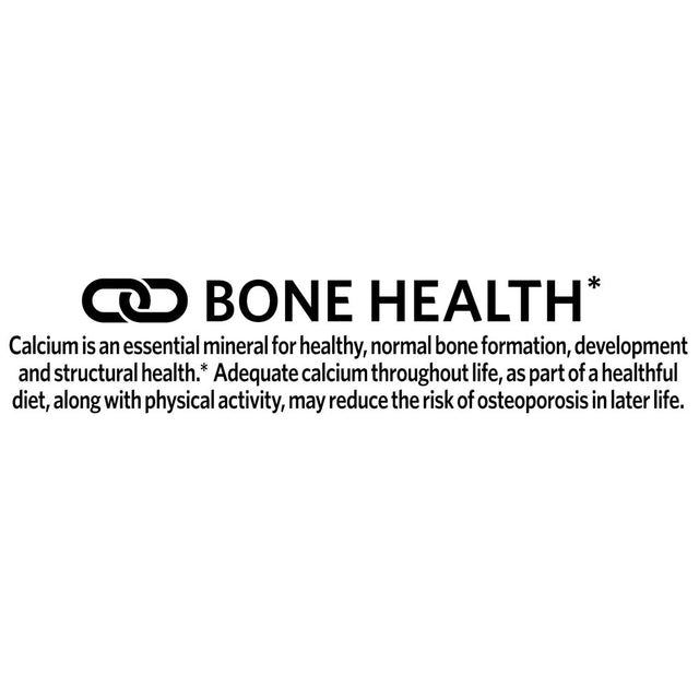 Spring Valley Calcium Bone Health Dietary Supplement Tablets, 600 Mg, 100 Count