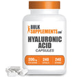 Bulksupplements.Com Hyaluronic Acid Capsules, 200Mg - Joint Supplements - Pure Hyaluronic Acid (240 Gel Capsules - 240 Servings)