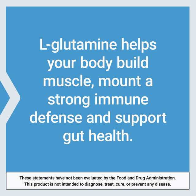 Life Extension L-Glutamine, 500 Mg L-Glutamine, Amino Acid, Supports Muscle Health and Immune Health, Gluten-Free, Non-Gmo, 100 Vegetarian Capsules