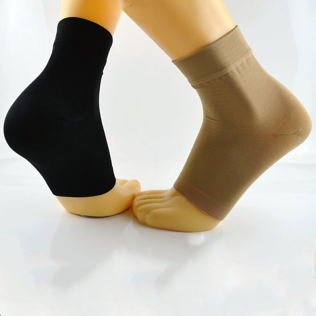 Whigetiy Ankle Compression Sleeve Open Toe Compression Socks for Swelling Plantar Fasciitis Sprain Neuropathy Foot Brace Support