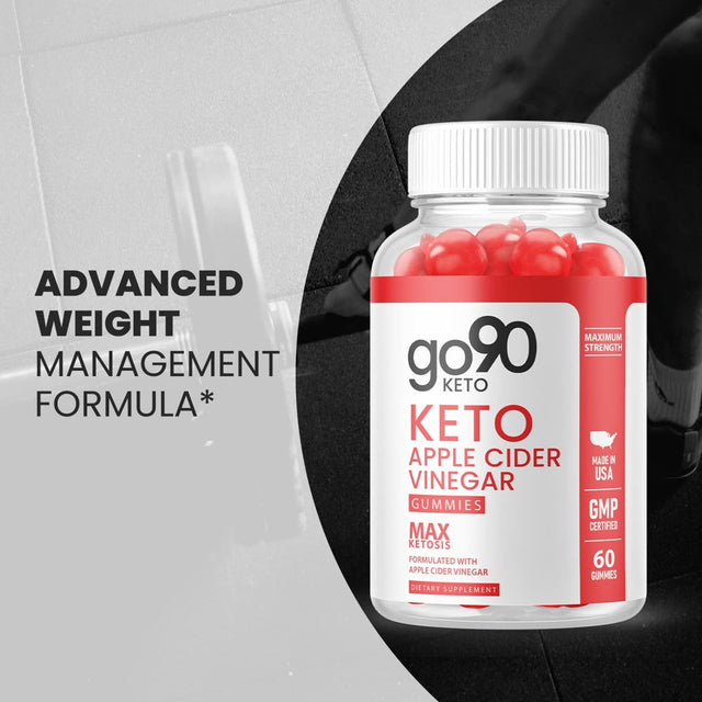 (1 Pack) Go90 Keto ACV Gummies - Supplement for Weight Loss - Energy & Focus Boosting Dietary Supplements for Weight Management & Metabolism - Fat Burn - 60 Gummies