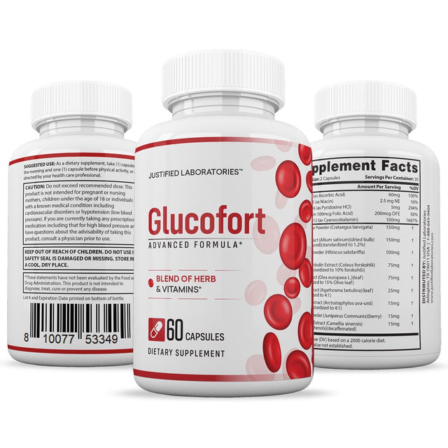 (2 Pack) Glucofort Premium Formula 688MG 120 Capsules