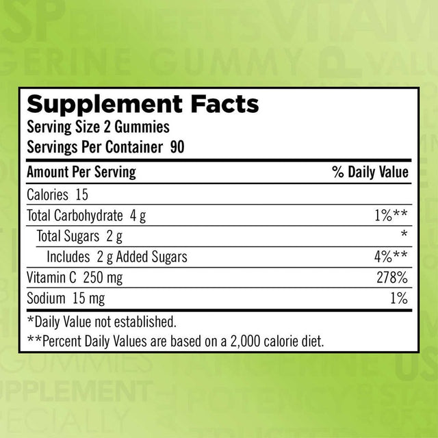 Kirkland Signature Vitamin C 250 Mg., 360 Adult Gummies