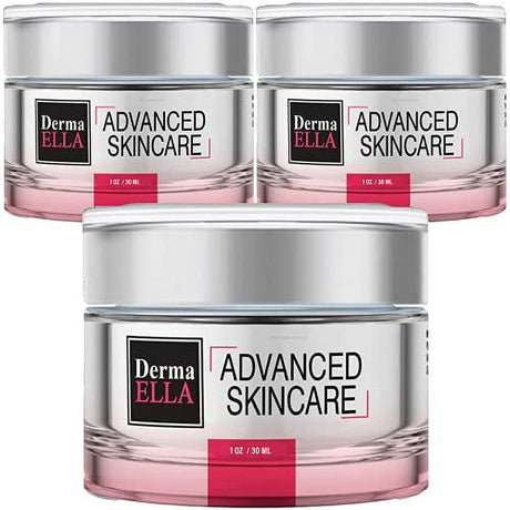 Derma Ella Advanced Skincare anti Aging Skin Cream Wrinkle Removal Serum for Women (3 Pack)