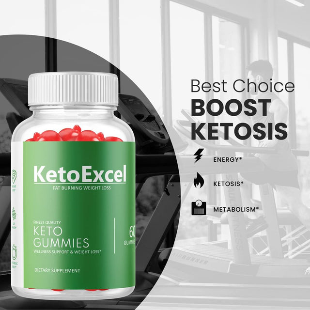 (3 Pack) Keto Excel ACV Gummies - Supplement for Weight Loss - Energy & Focus Boosting Dietary Supplements for Weight Management & Metabolism - Fat Burn - 180 Gummies