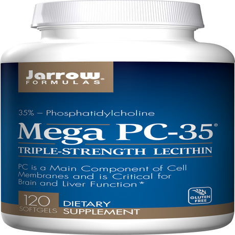 Jarrow Formulas Mega PC-35 Lecithin, Supports Brain and Liver Function*, 120 Softgels