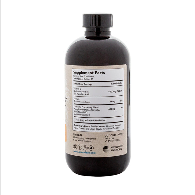 Liquid Liposomal Vitamin C 1000Mg Supplement. Better than Capsules. Immune Support, Skin Health, Collagen Production. Fast Antioxidant Delivery. Highly Bioavailable. Quali®-C, Soy-Free, Vegan Non-Gmo.