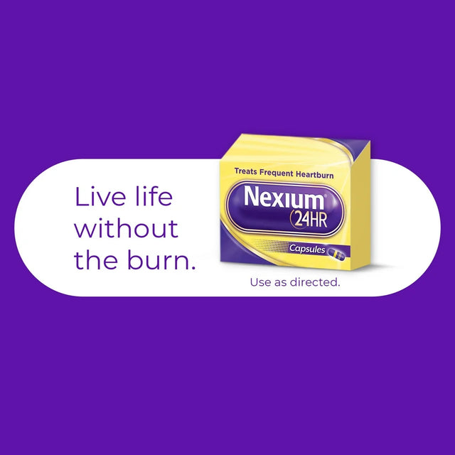 Nexium 24HR Acid Reducer Heartburn Relief Capsules with Esomeprazole Magnesium - 42 Count