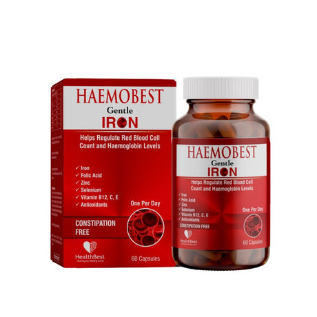 Healthbest Haemobest Capsules Iron Supplement for Adult | 60 Capsules