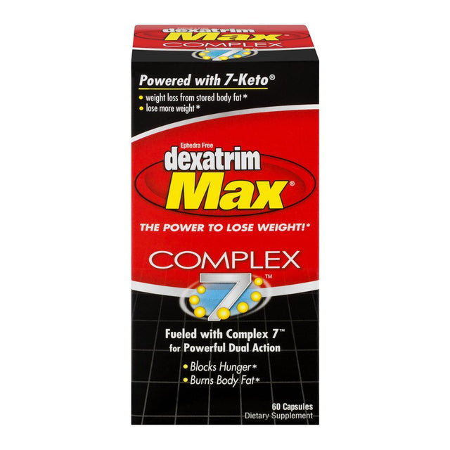 Dexatrim Max Complex Appetite Suppressant Weight Loss Dietary Supplement, Ctules, 60 Ct