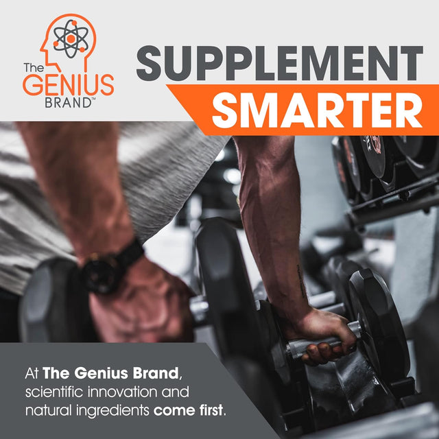 Genius Protein Powder, Chocolate - Dual Protein Blend with Improved Whey Isolate & Natural Egg White for Lean Muscle Building for Men & Women - Grass-Fed Pre & Post Workout Meal Replacement Shake