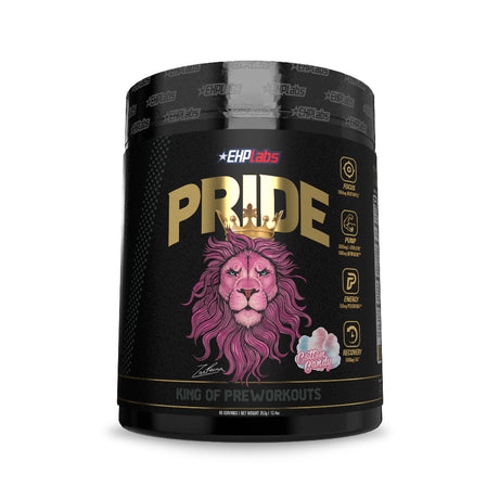 Ehplabs Pride Pre Workout Supplement Powder - Full Strength Pre-Workout Energy Supplement, Sharp Focus, Epic Pumps & Faster Recovery - Cotton Candy (40 Servings)