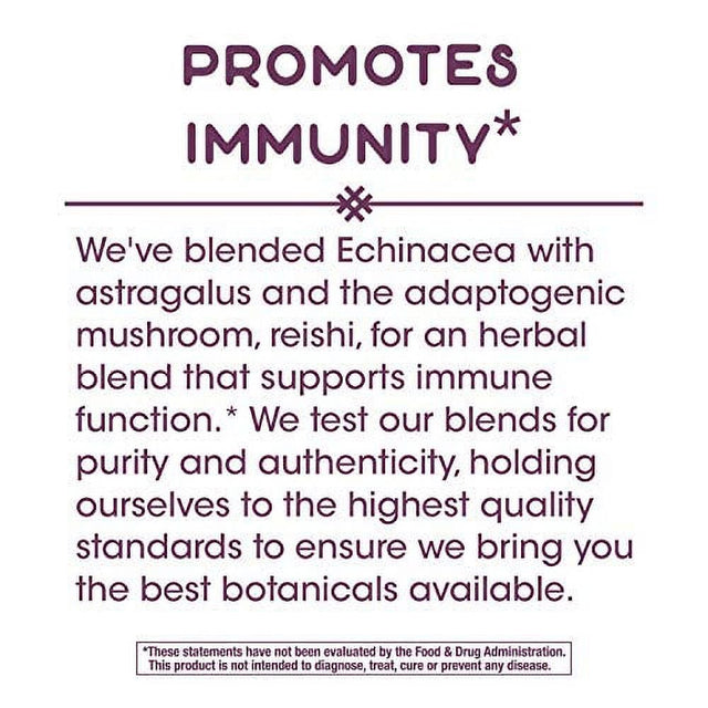 Nature'S Way Echinacea Astragalus & Reishi, Premium Blend, Promotes Immunity, Non-Gmo, 100 Capsules