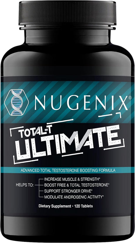 Nugenix Total-T Ultimate - Advanced Free and Total Testosterone Booster for Men - 120 Tablets