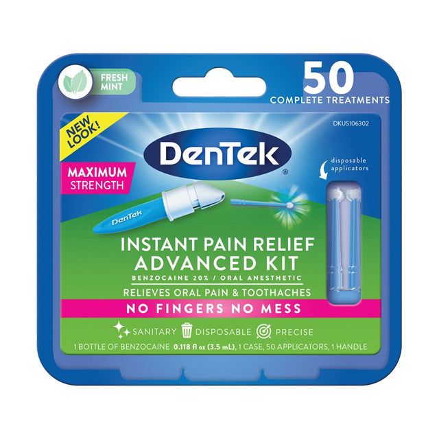 Dentek Instant Pain Relief Advanced Kit 50 Treatments